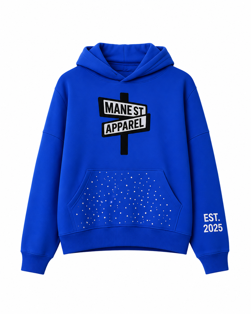 Mane St. Apparel Royal Blue Hoodie